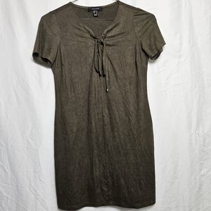 Atmosphere Green Faux Suede Dress Women's Size 0